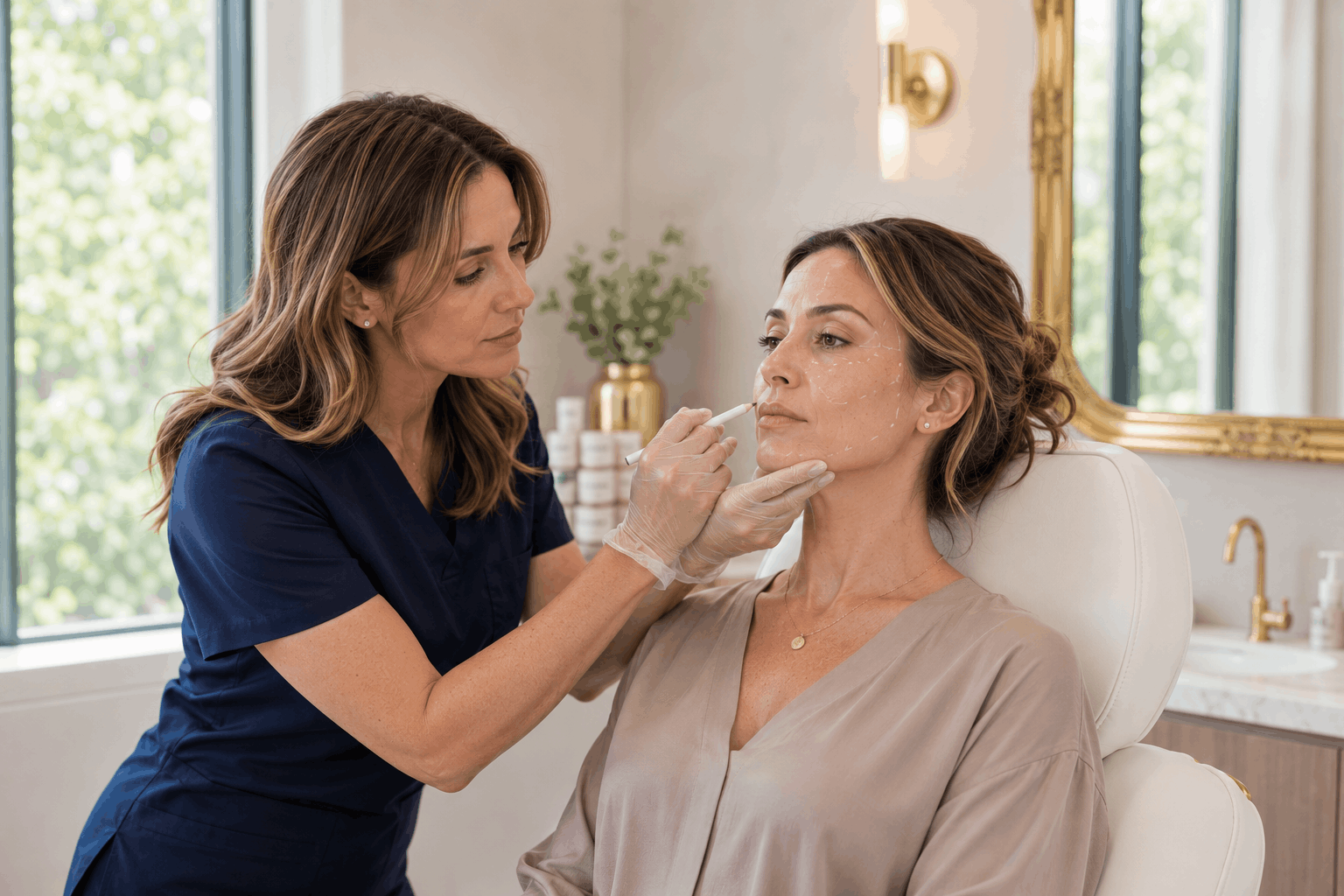 facial balancing assessment for natural aesthetic enhancement