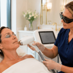 BBL Forever Young treatment being performed to improve sun-damaged skin.