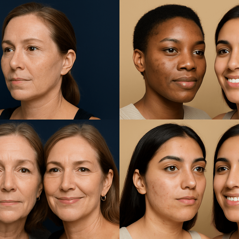 2025 07 advancedlifecliniccom before after results collage diverse patients