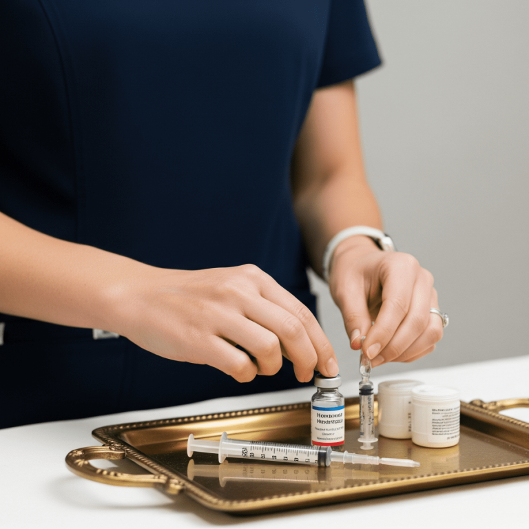 Hormone therapy medications prepared in a clinical setting for personalized treatment